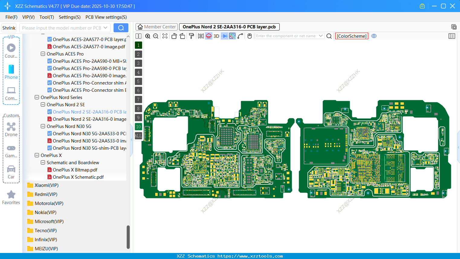 OnePlus Nord 2 SE-2AA316-0 PCB Layer